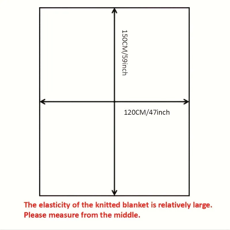 1pc Geometric Knitted Throw Blanket, Sofa Blanket Shawl Blanket Air Conditioning Throw Blanket Soft Package Matching Car Blanket Picnic Blanket
