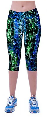 2017 Yomsong Floral Printing Capris Leggings Lady's  Casual Stretched Pants  Elastic Cropped Leggings  Women  Legging RL156