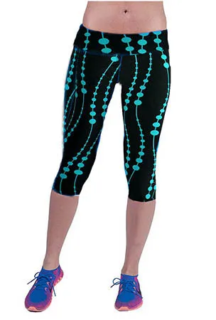 2017 Yomsong Floral Printing Capris Leggings Lady's  Casual Stretched Pants  Elastic Cropped Leggings  Women  Legging RL156