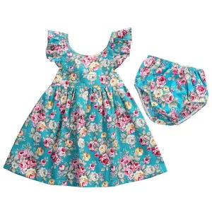 2pc Baby and Toddlers Floral Dress with Shorts