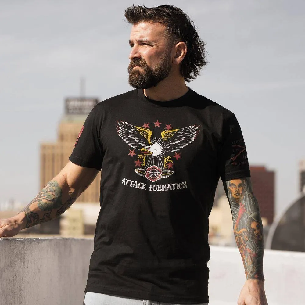 Attack Formation T-Shirt - Black