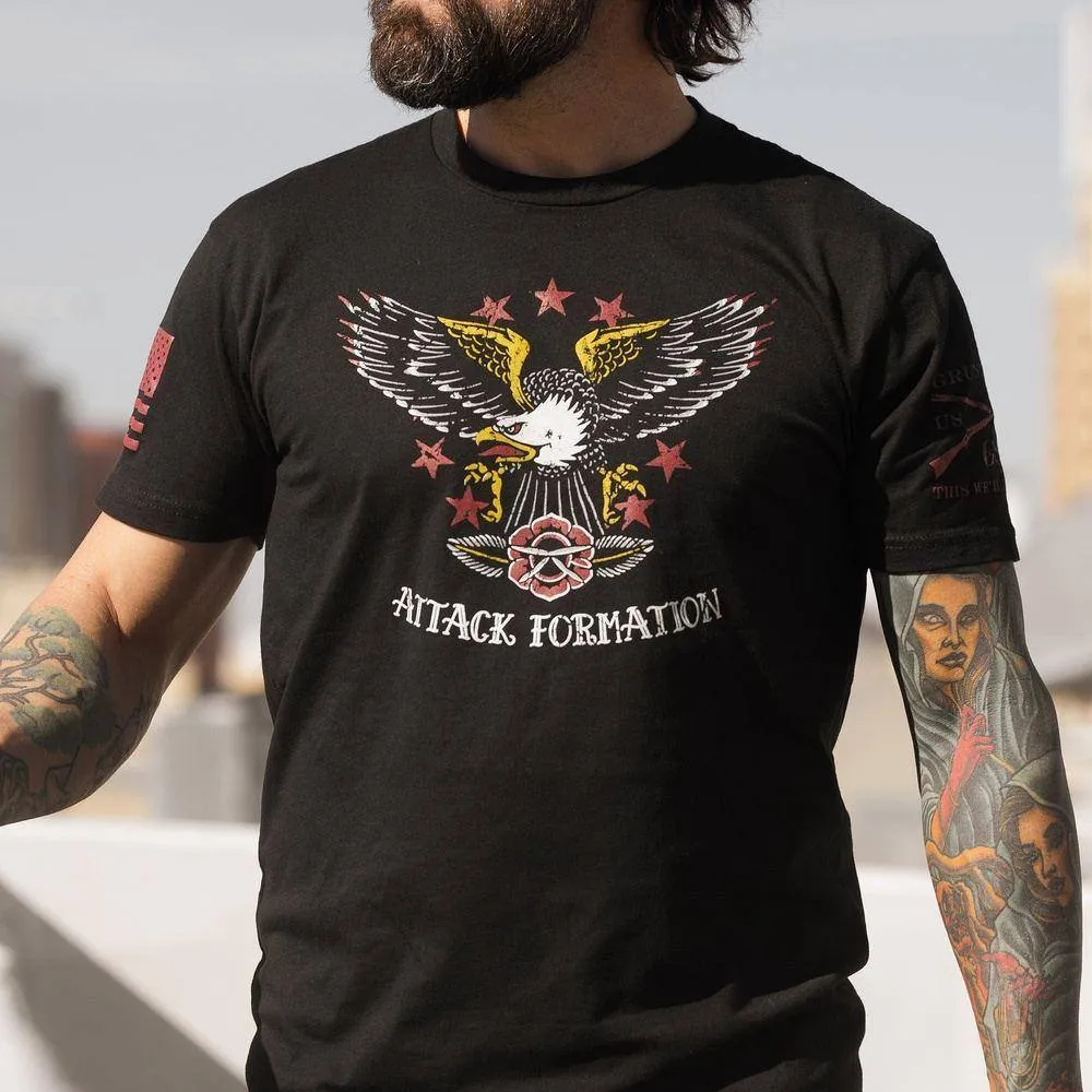 Attack Formation T-Shirt - Black