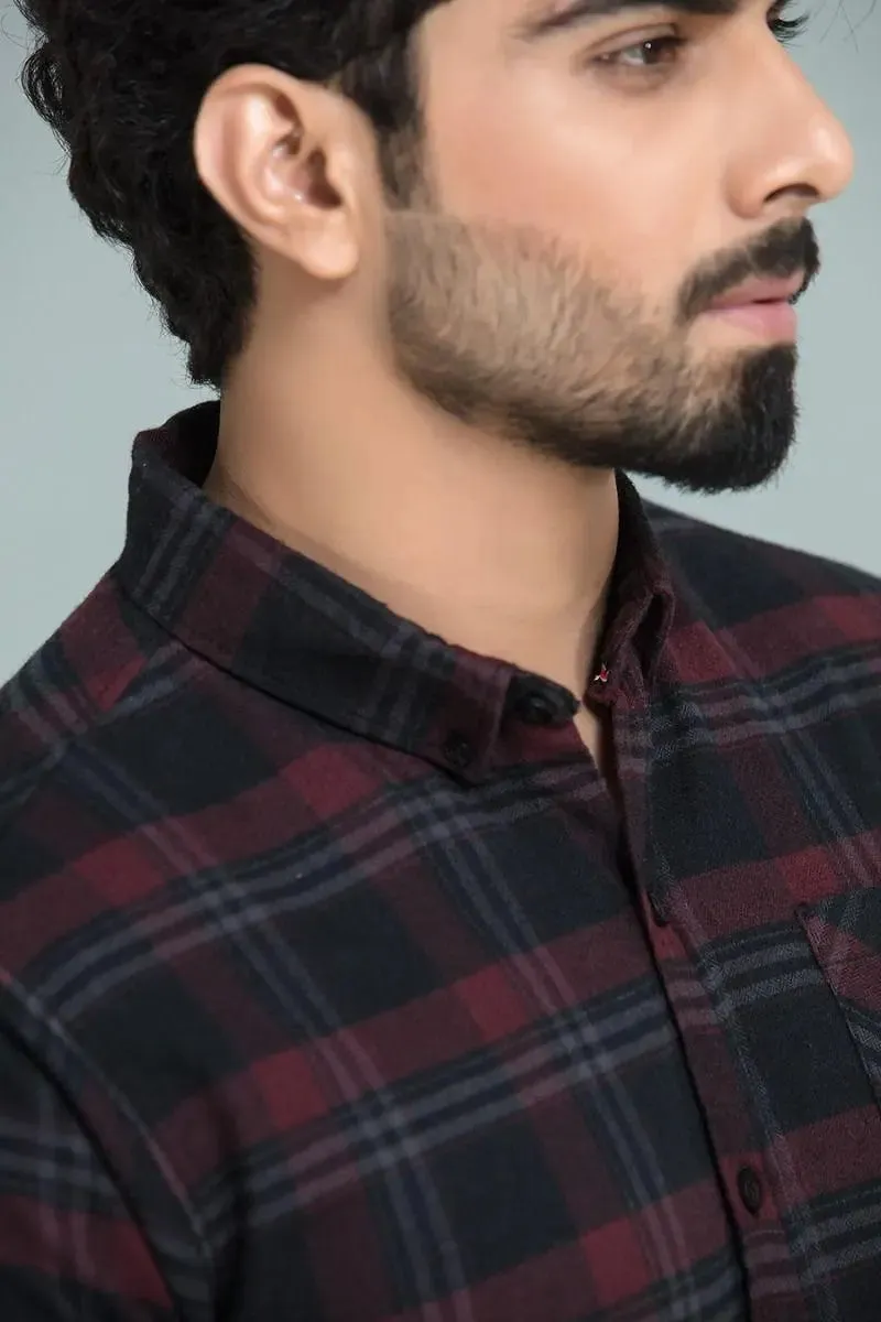 Black Checkered Shirt