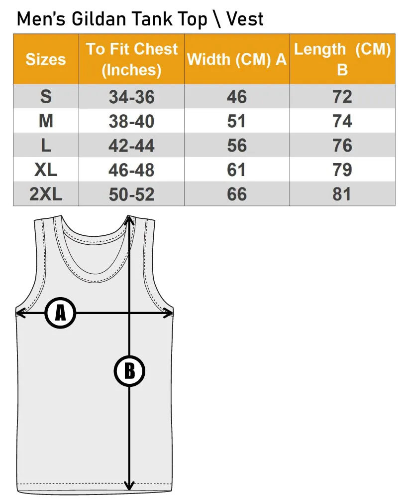Black Tribal Tattoo Style Dragon Mens Vest Tank Top