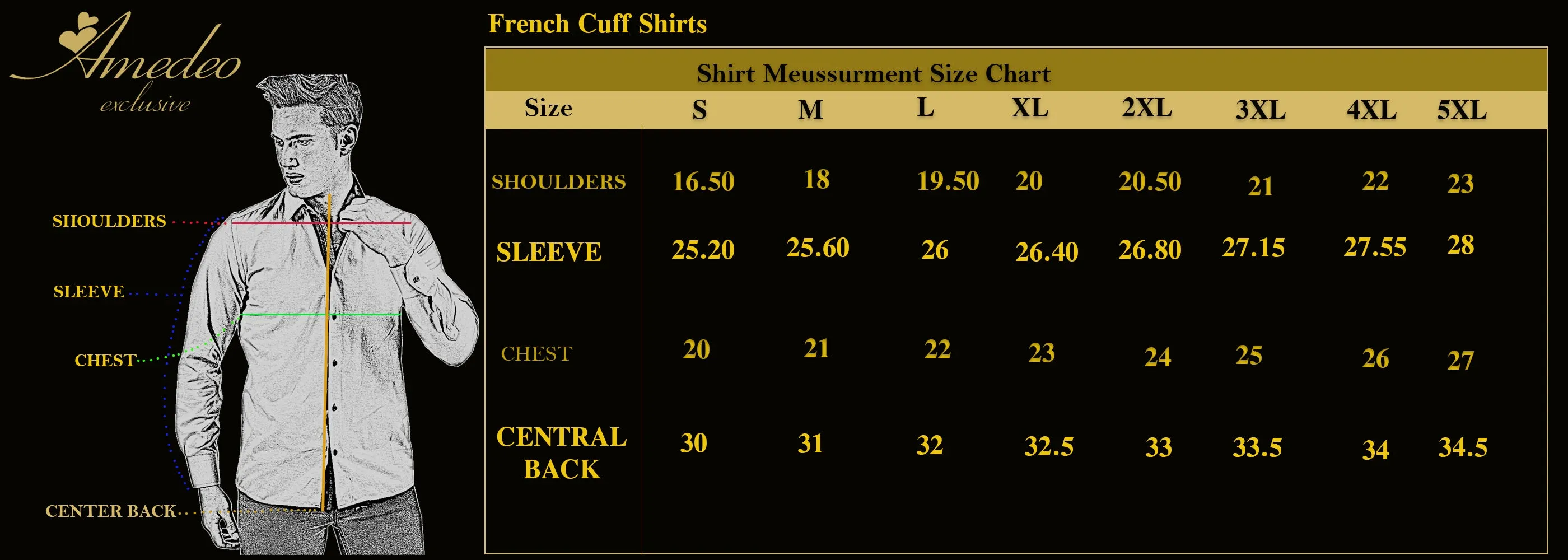 Black With Red Mens Slim Fit French Cuff Shirts with Cufflink Holes - Casual and Formal