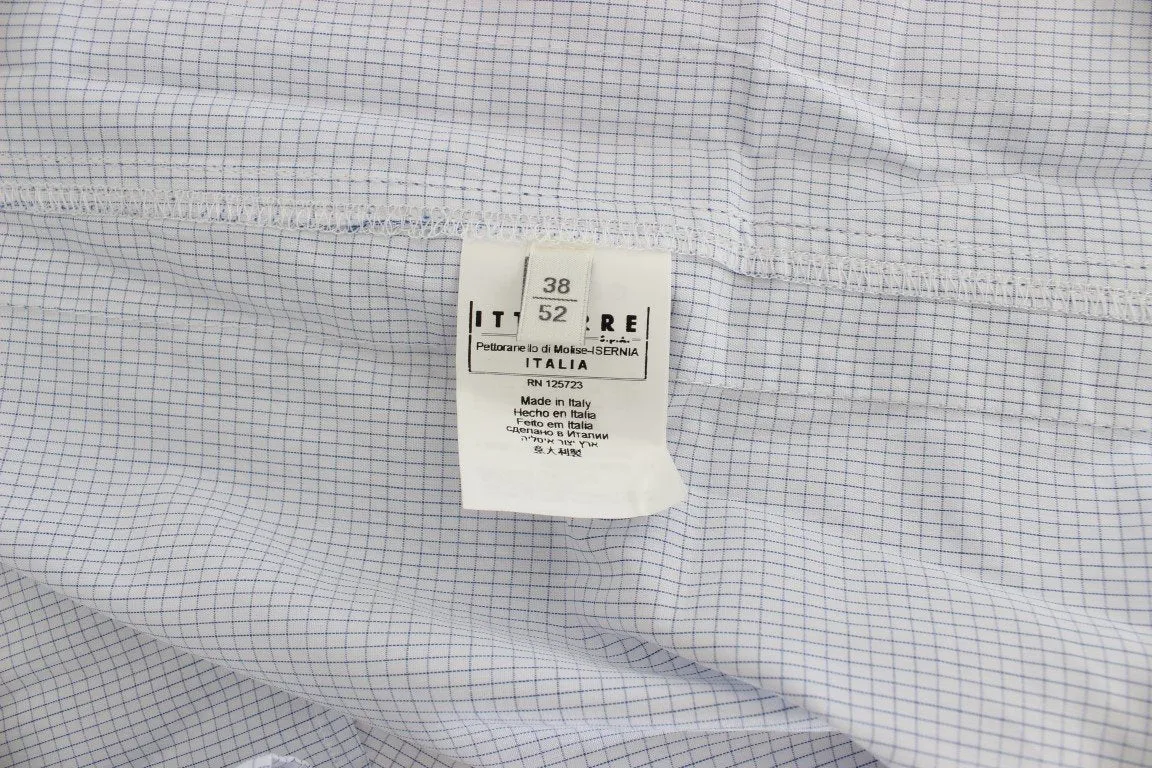 Blue Checkered Cotton Casual Shirt