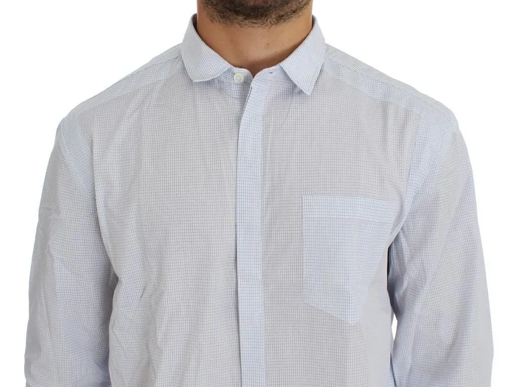 Blue Checkered Cotton Casual Shirt