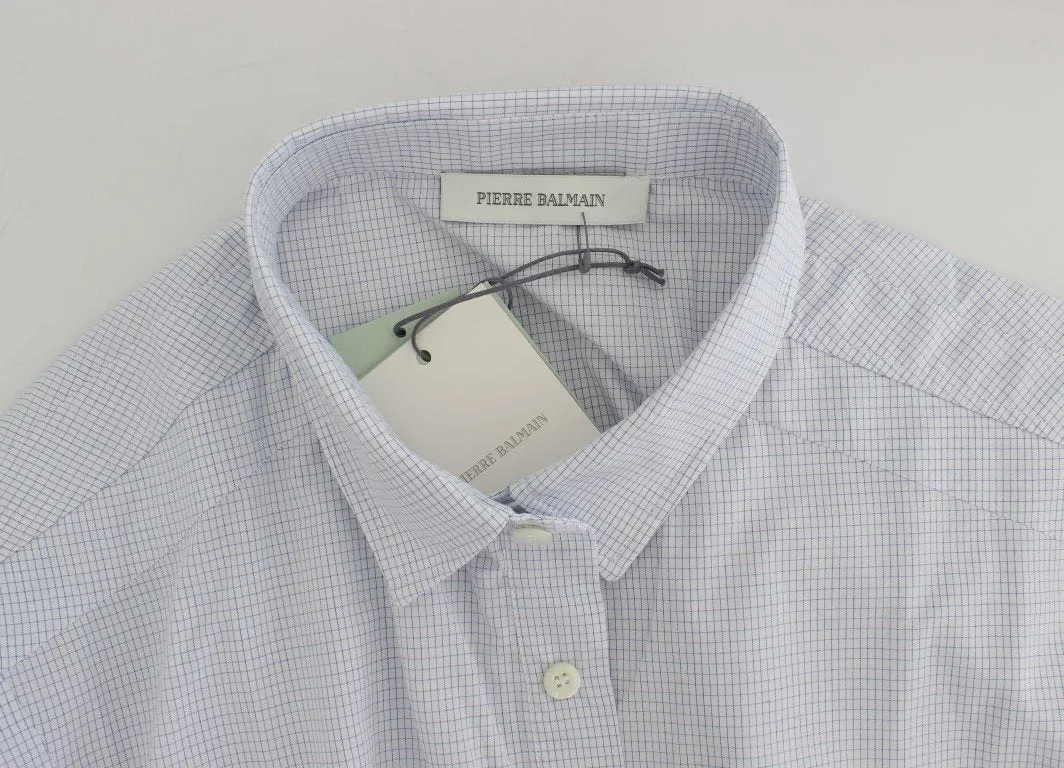 Blue Checkered Cotton Casual Shirt
