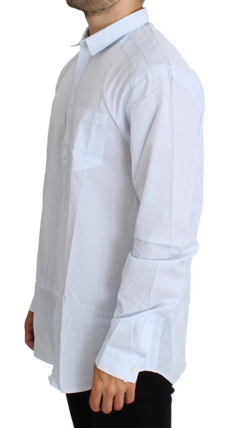 Blue Checkered Cotton Casual Shirt