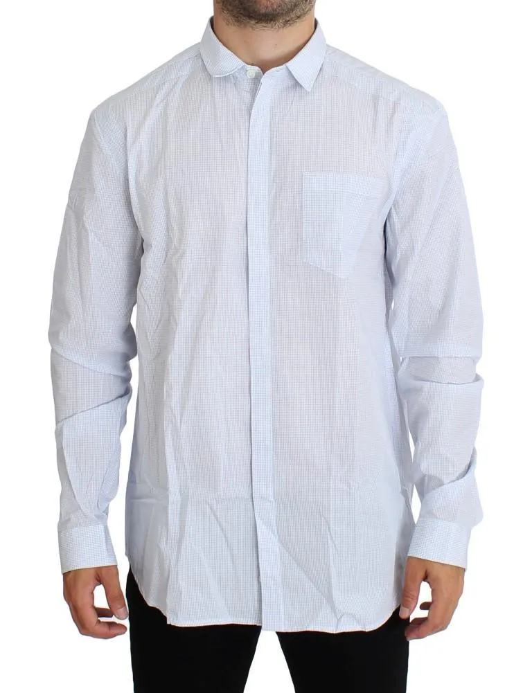 Blue Checkered Cotton Casual Shirt
