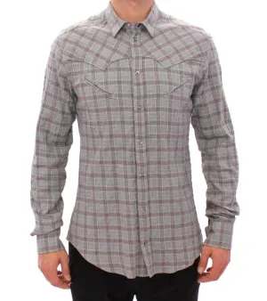 Blue Checkered SICILIA Regular Casual Shirt