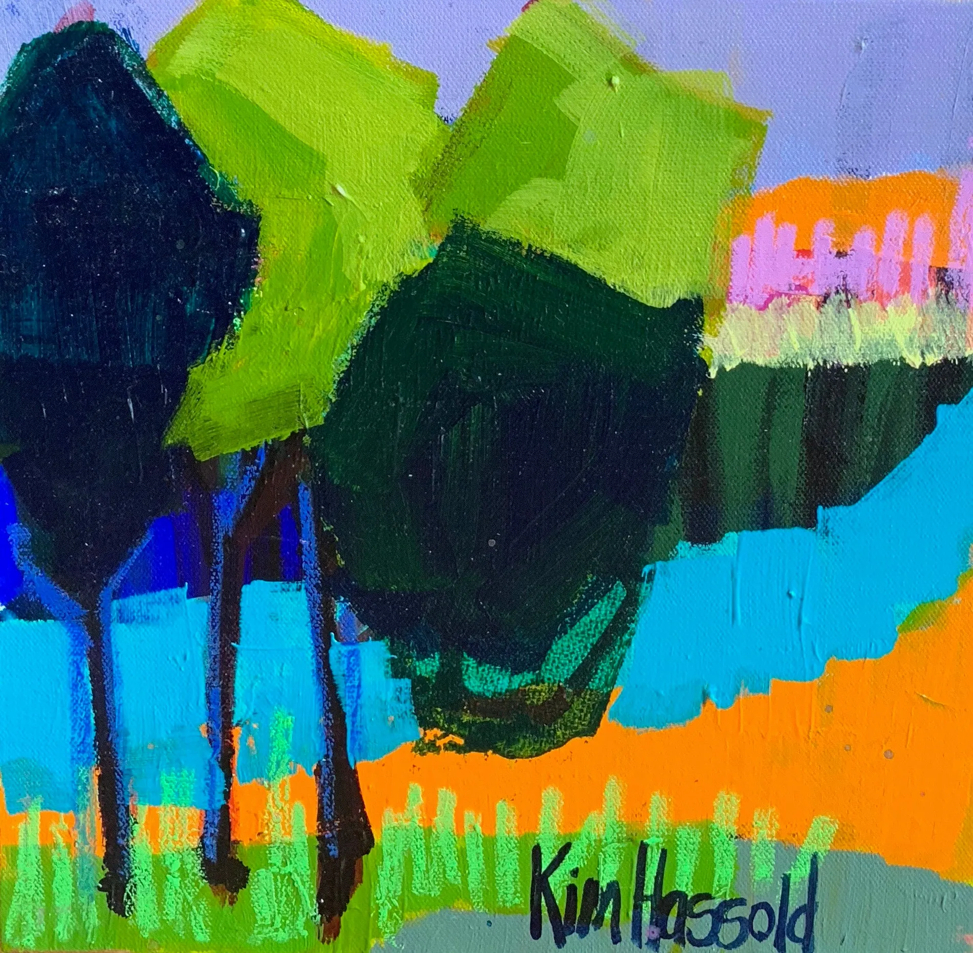 Blue River- 12x12