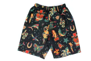 Boy's Rockabilly Tattoo Shorts# BS-T22