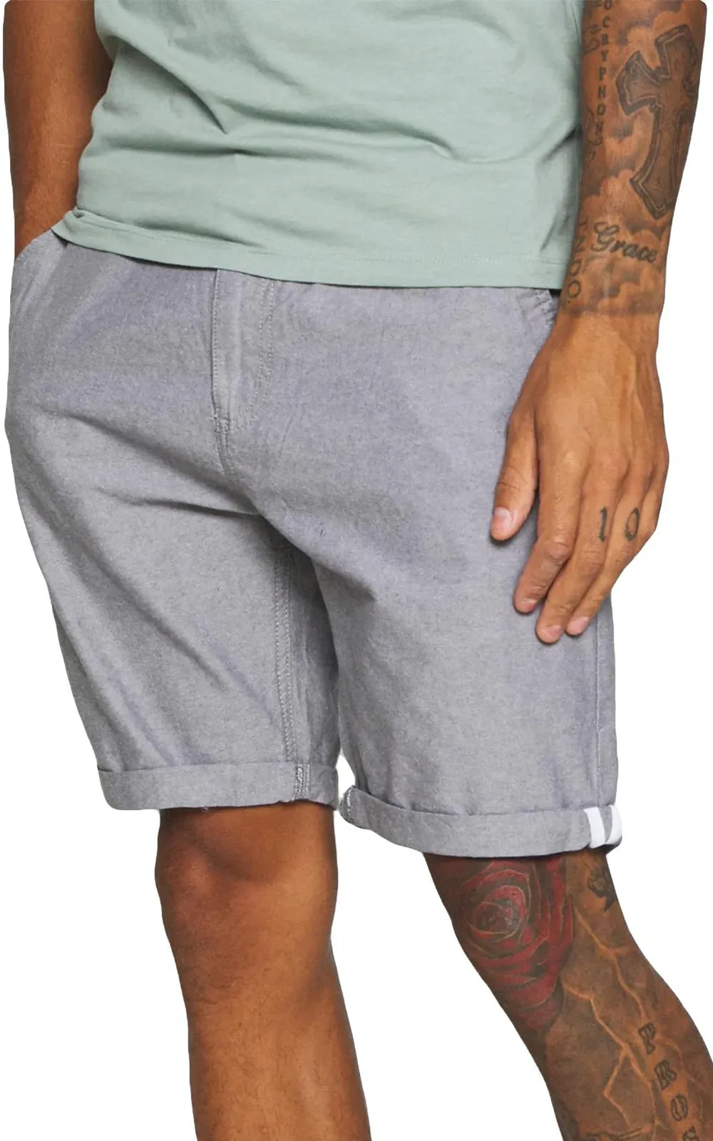 Brave Soul Cantley Belted Shorts