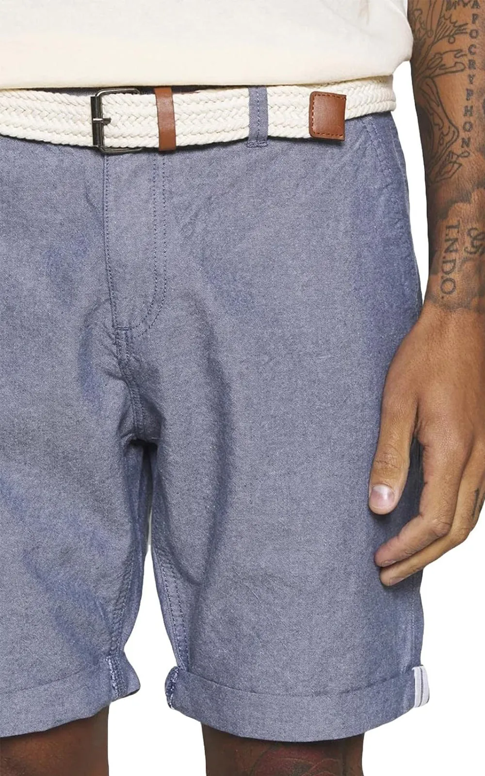 Brave Soul Cantley Belted Shorts