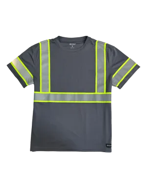 Buffalo Outdoors® Workwear Grey Short Sleeve Safety T-Shirt