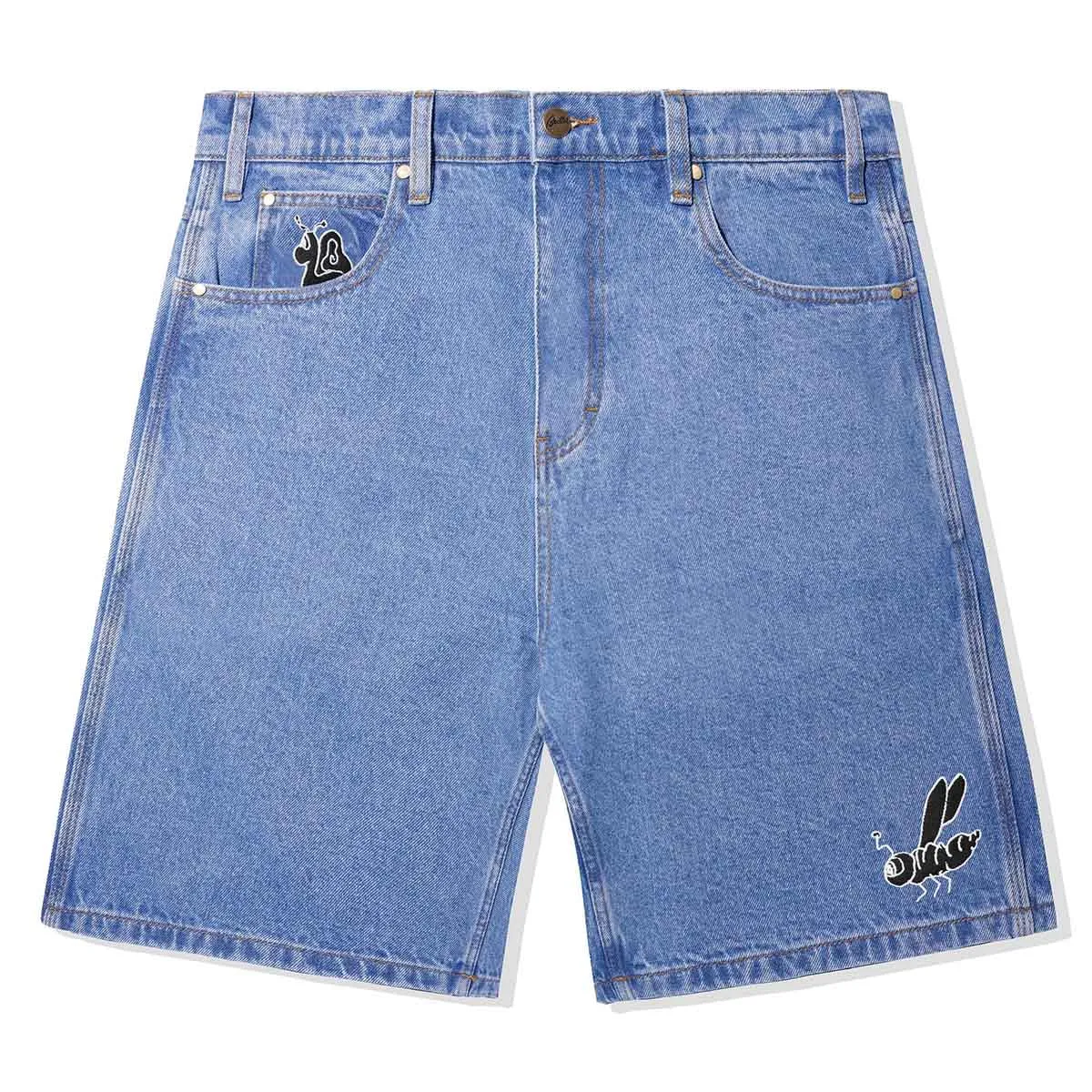 Butter Goods - Critter Baggy Denim Shorts Washed Indigo