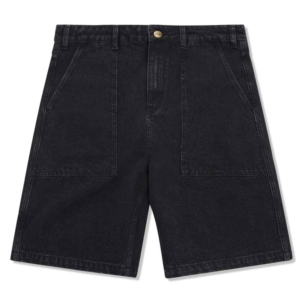 Butter Goods - Patch Pocket Denim Shorts Washed Black