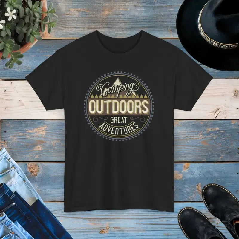 Camp and Chill t Shirt for Great Outdoors Vibes