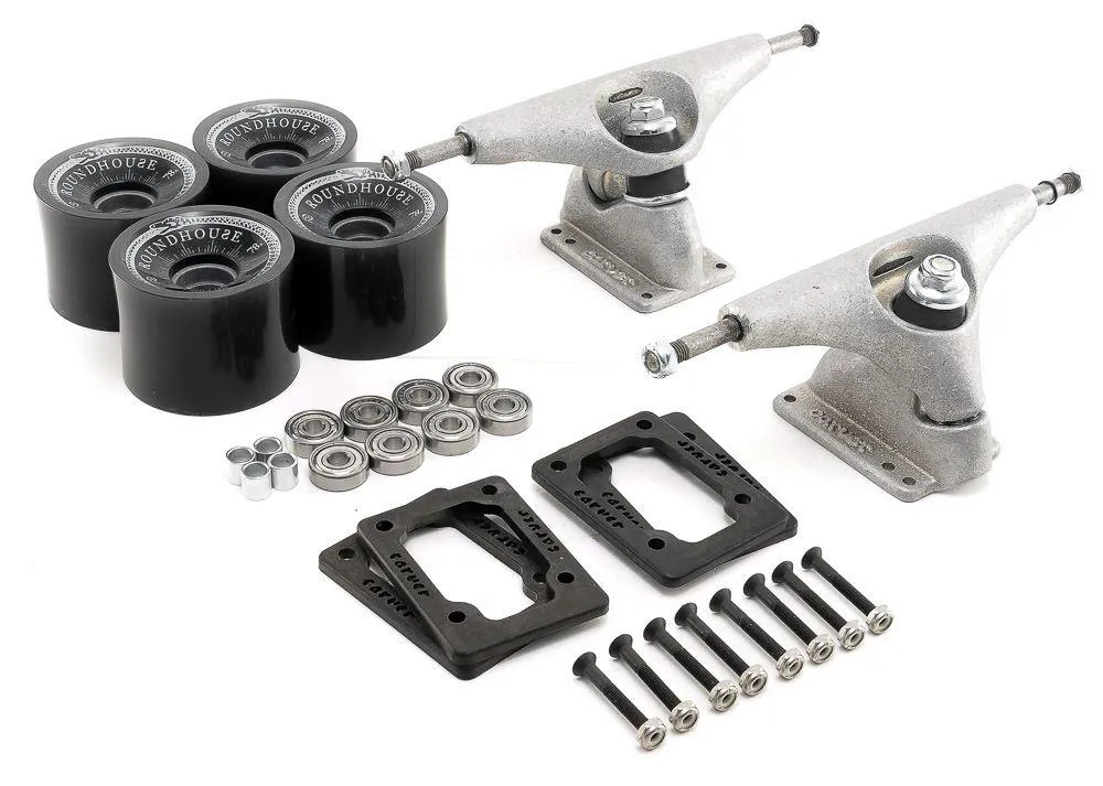Carver CX Surf Skate Truck Kit With Wheels & ABEC 7 Bearings 78a 69mm