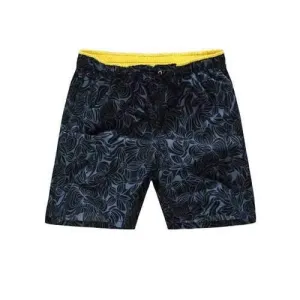 Casual Floral Print Beach Short - Blue Xl