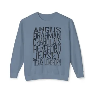 Cattle Breeds Sweatshirt