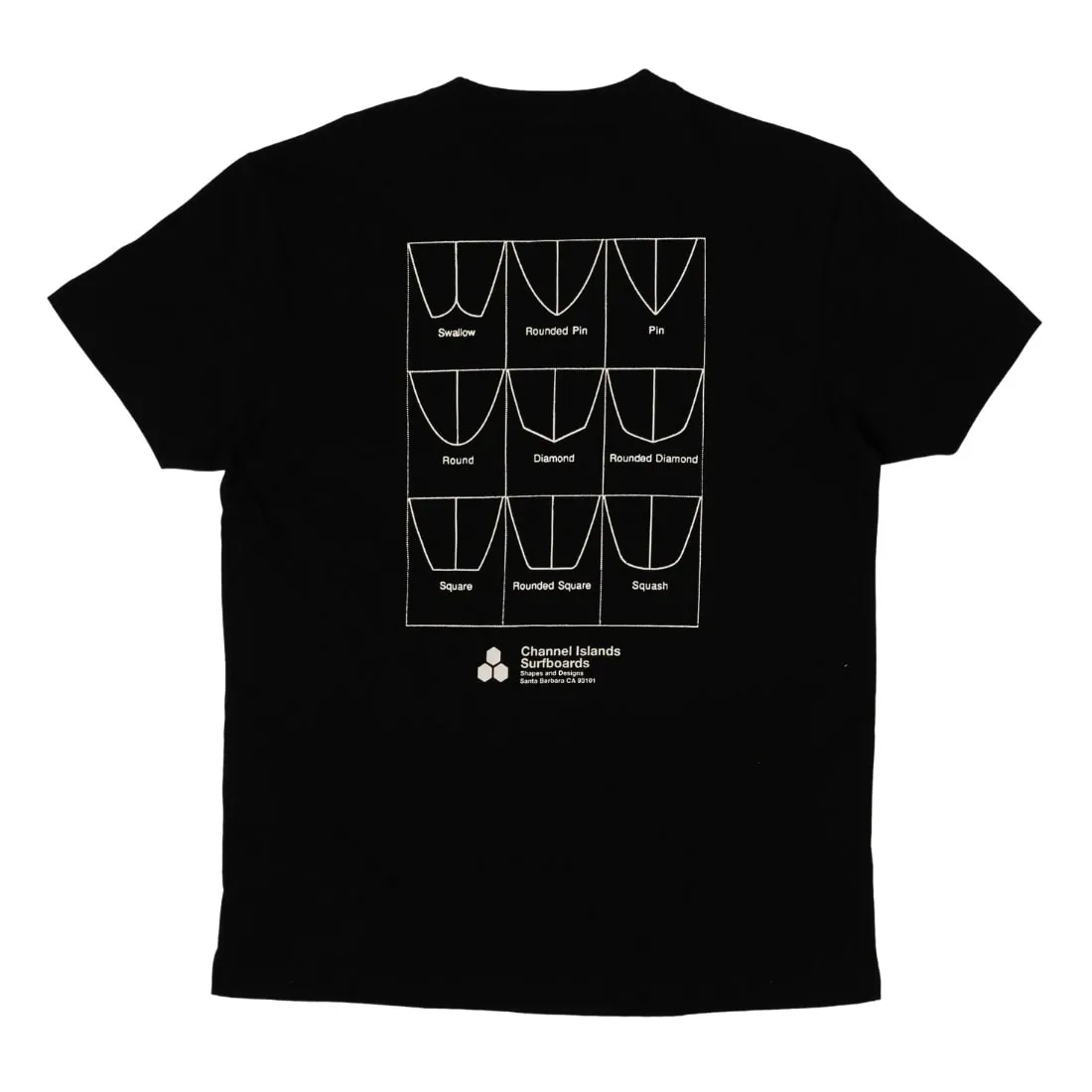 Channel Islands Tailz T-Shirt - Black