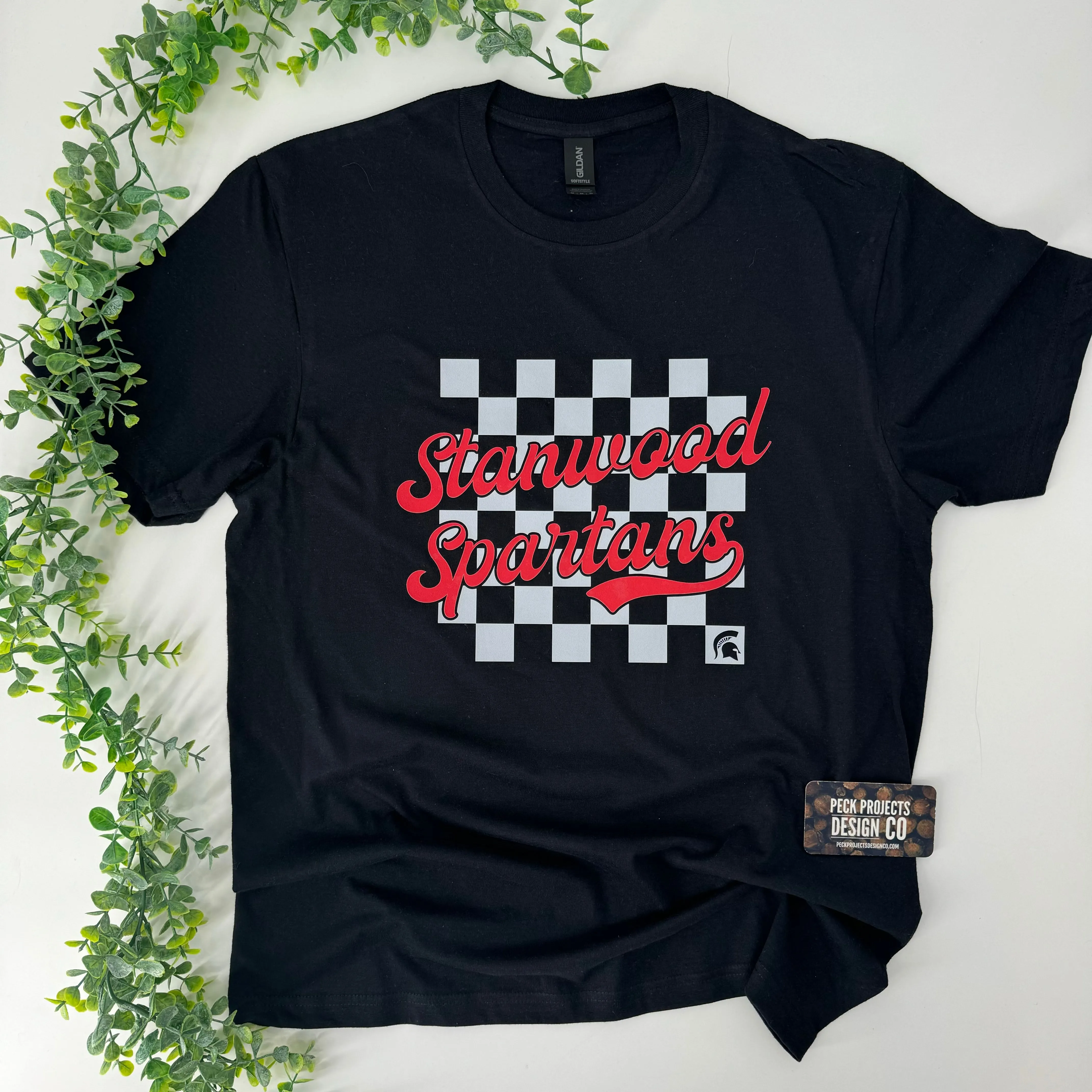 Checkered Spartan Tee