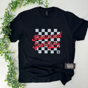 Checkered Spartan Tee