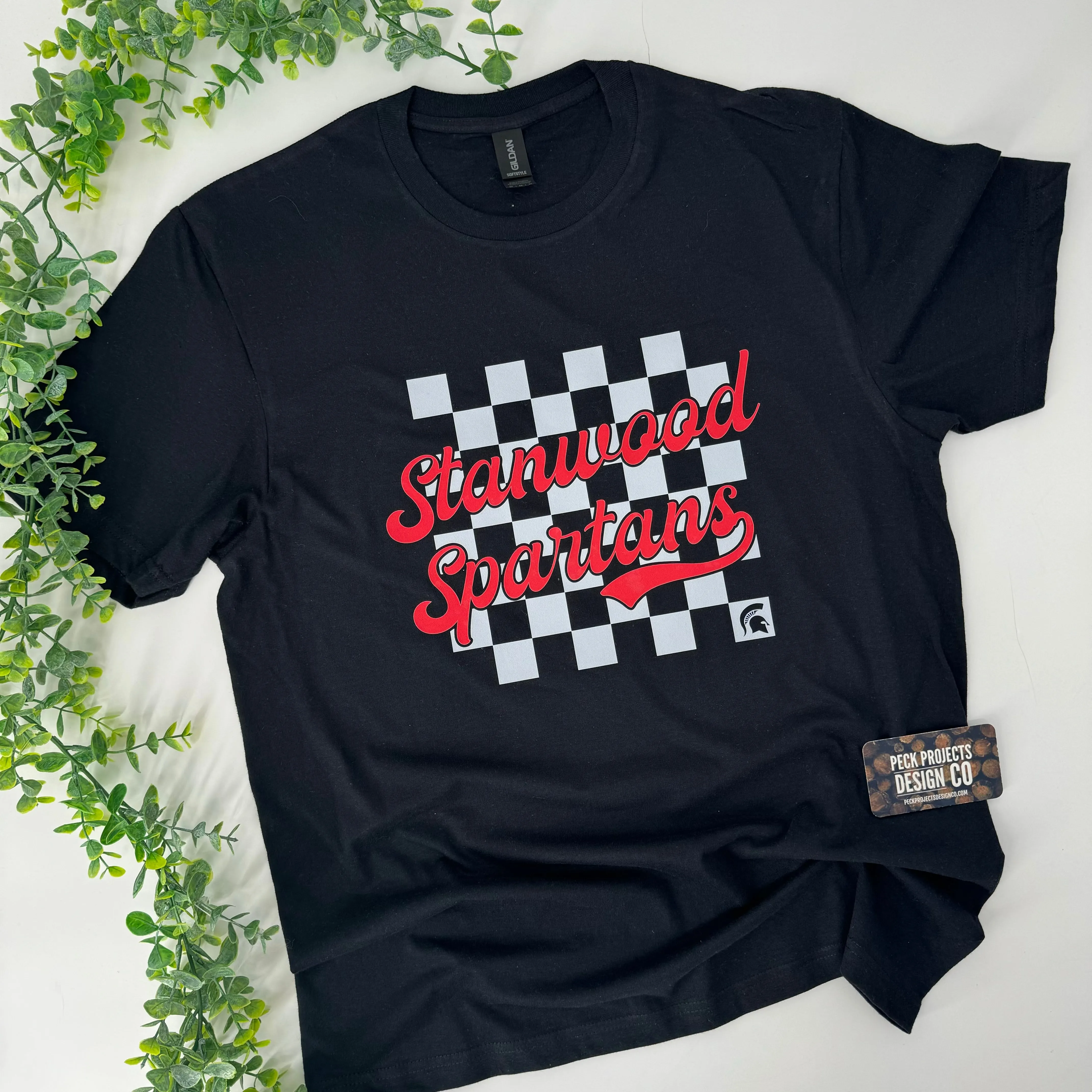 Checkered Spartan Tee