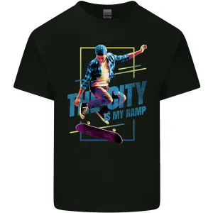 City is My Ramp Skateboarding Skateboard Mens Light Cotton T-Shirt
