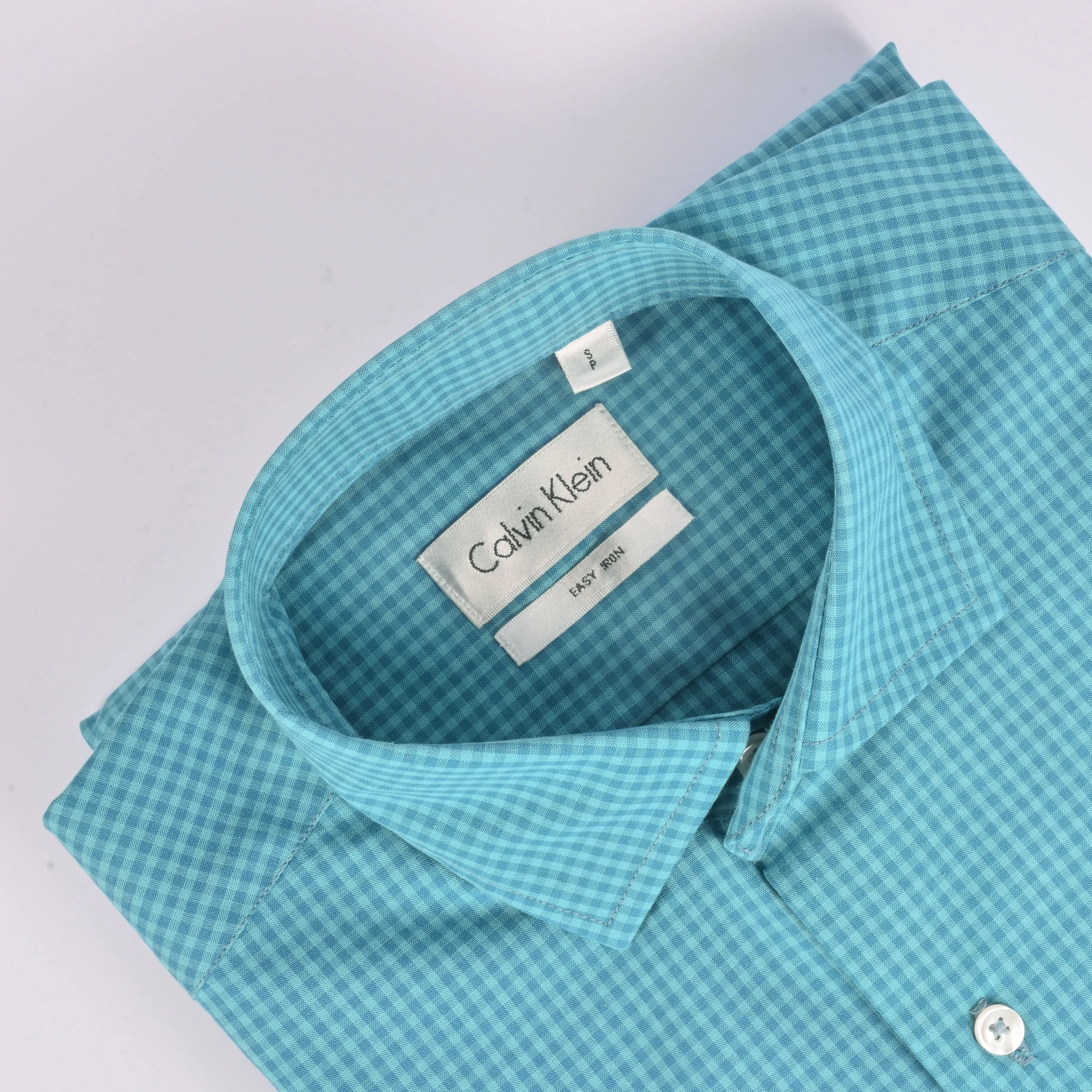 Ck Sapphire Blue Checkered Shirt
