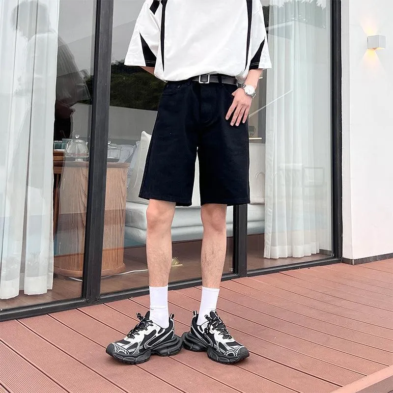 Cotton Denim Shorts