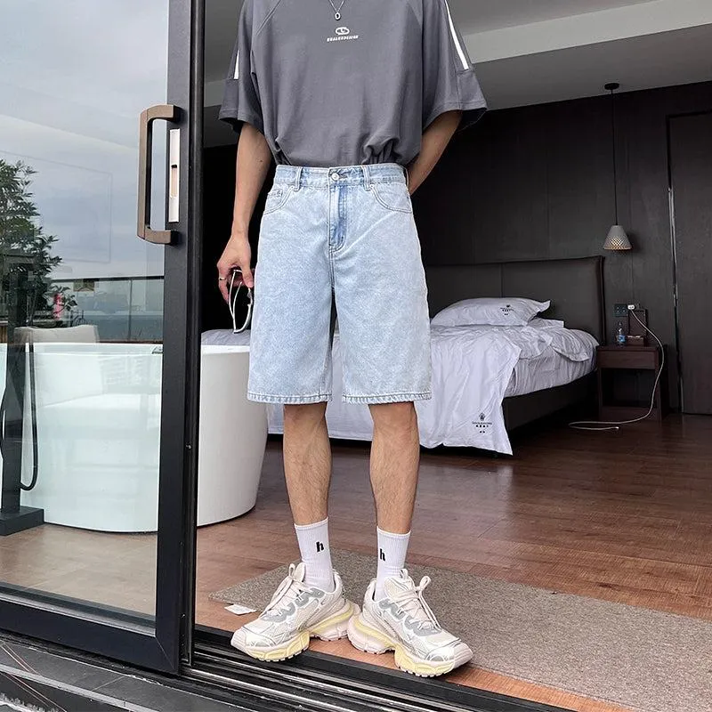 Cotton Denim Shorts