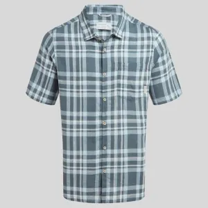 Craghoppers Cartwright Short Sleeved Shirt - Blue Stone Check