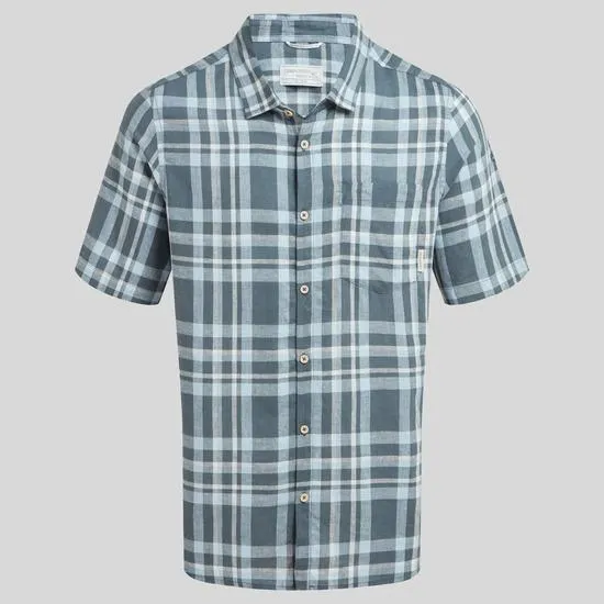 Craghoppers Cartwright Short Sleeved Shirt - Blue Stone Check