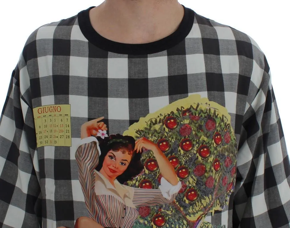 Crewneck PRODOTTO SICILIANO Print Silk T-shirt