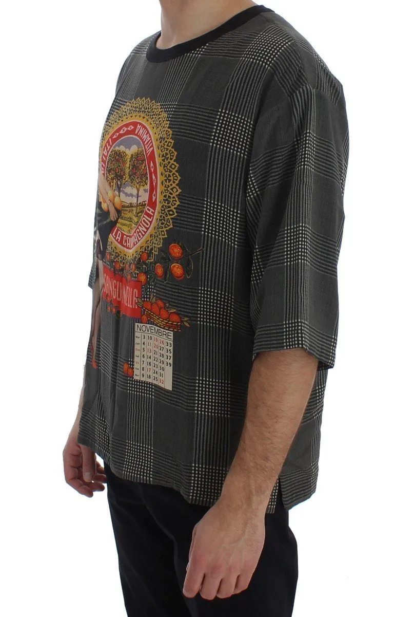 Crewneck SANGUINELLA ITALIA Print Silk T-shirt