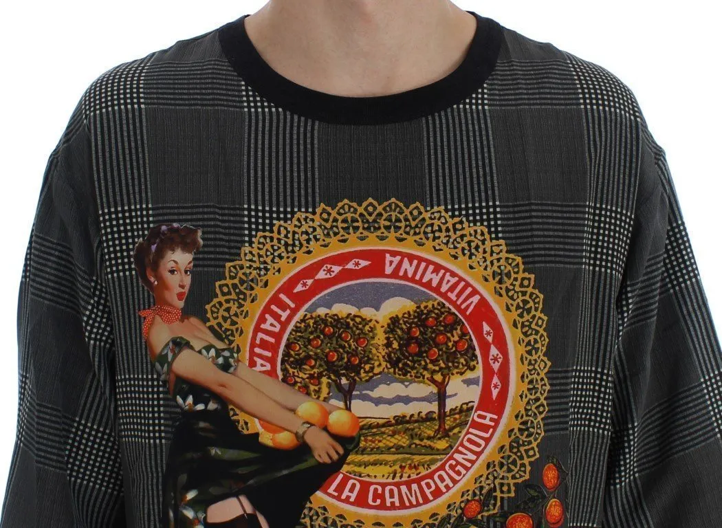 Crewneck SANGUINELLA ITALIA Print Silk T-shirt