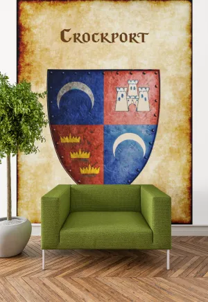 Crockport Heraldry of Greyhawk Anna Meyer Cartography Canvas Art Print