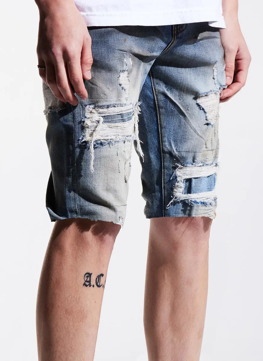 CRYSP DENIM MALVINA SHORT (LIGHT INDIGO)