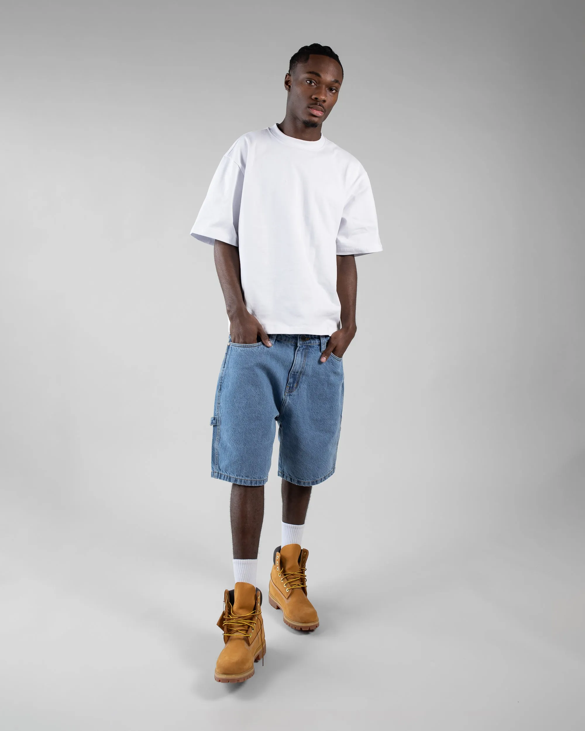 Denim Shorts - Washed Blue