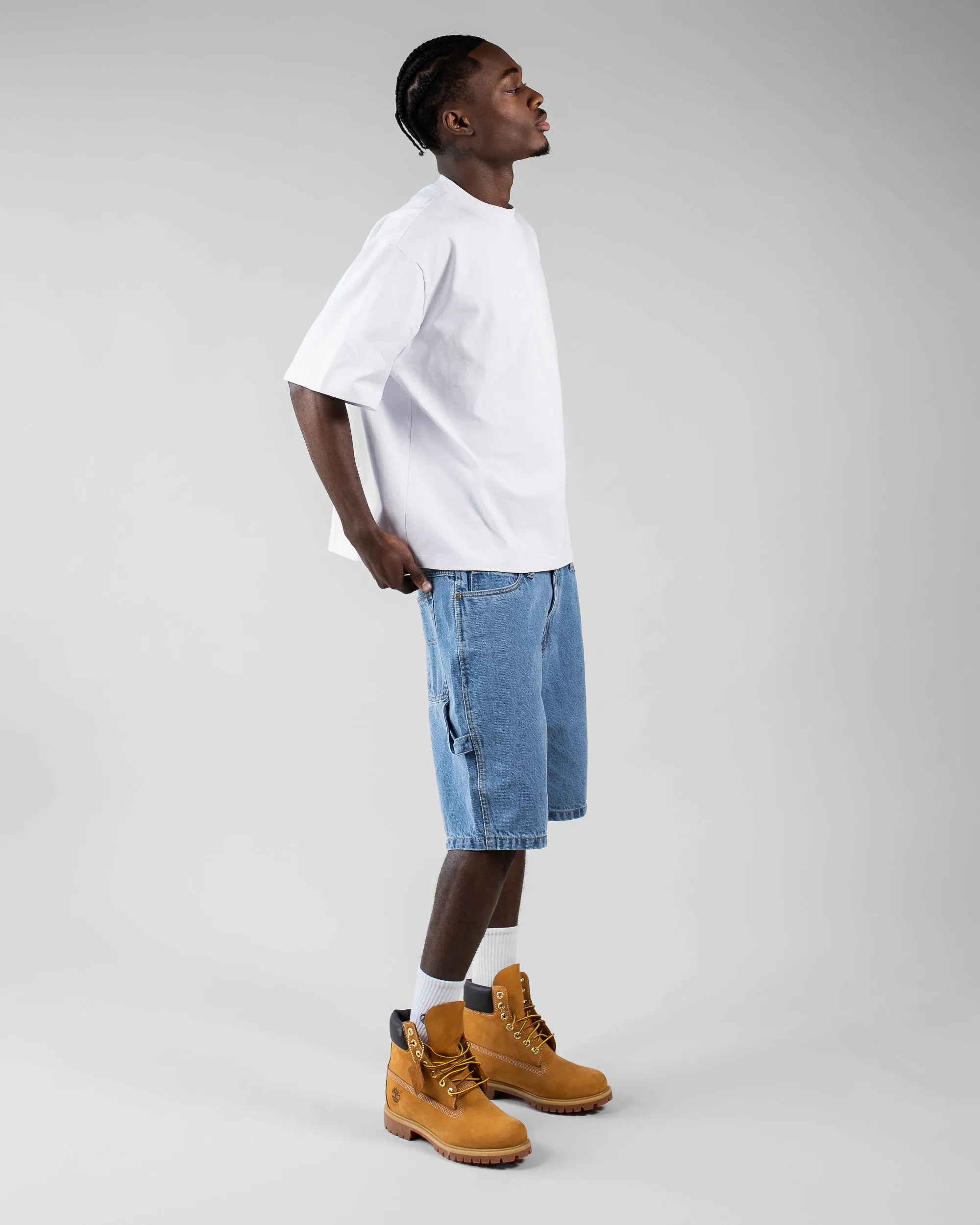 Denim Shorts - Washed Blue