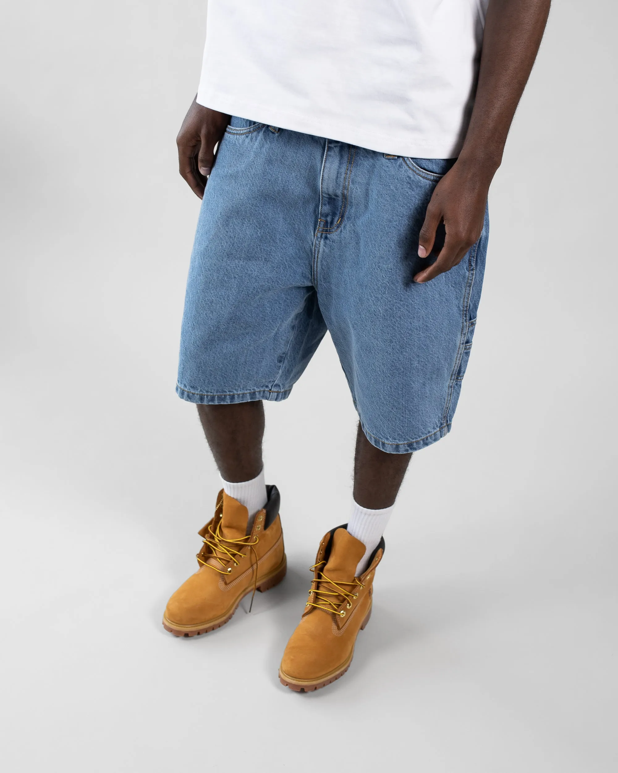 Denim Shorts - Washed Blue