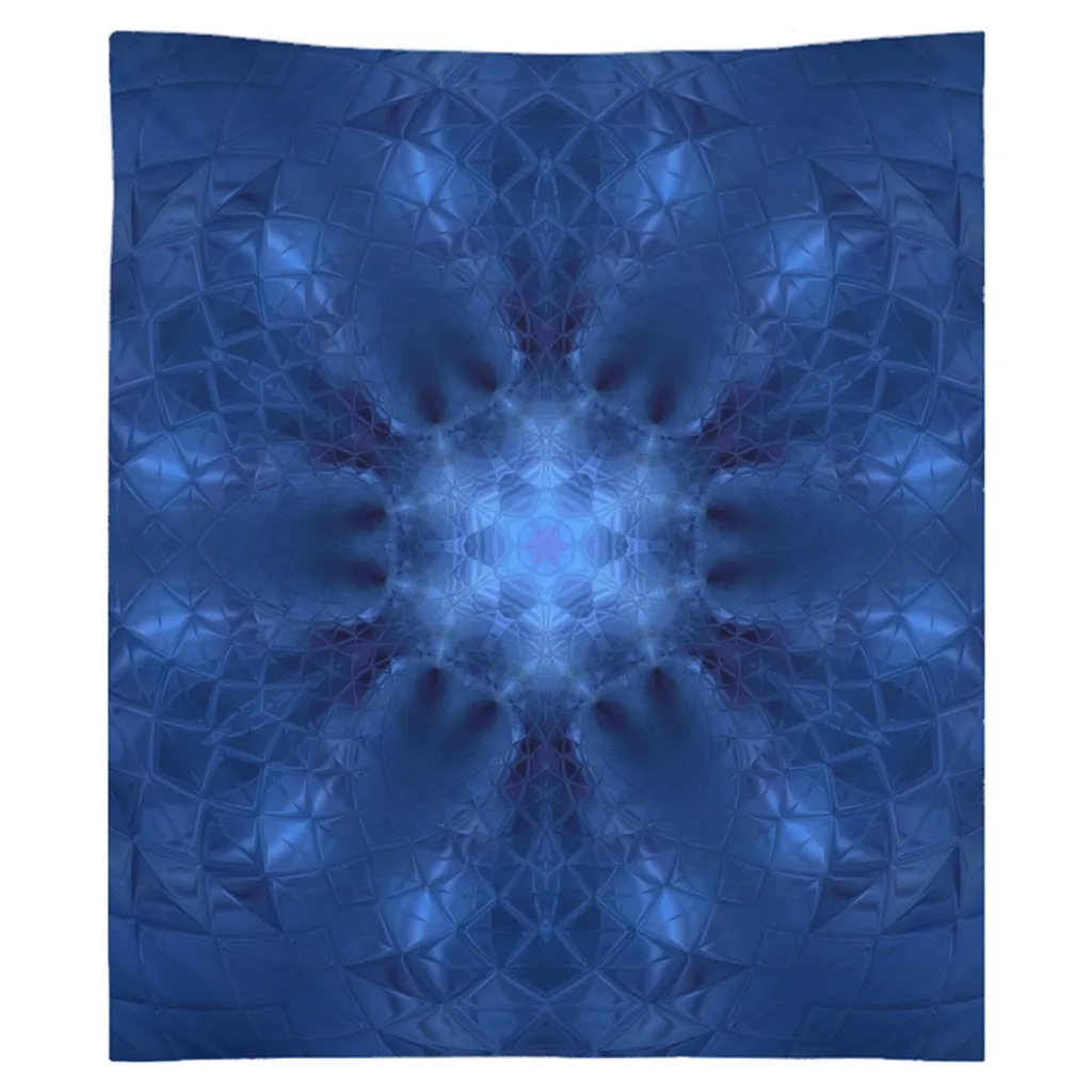 Diamond Blue Kaleidoscope Tapestry