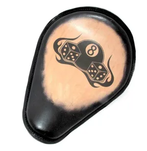 Dice 8 Ball Tattoo Spring Solo Seat Chopper Harley Sportster Frame Nightster USA