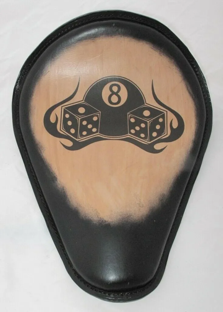 Dice 8 Ball Tattoo Spring Solo Seat Chopper Harley Sportster Frame Nightster USA
