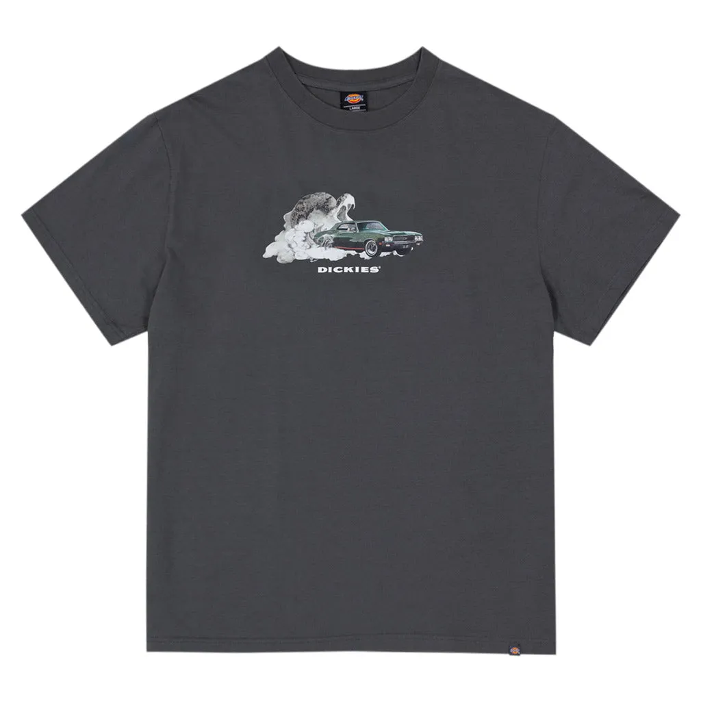 DICKIES RATTLE AND BURN TEE - CHARCOAL