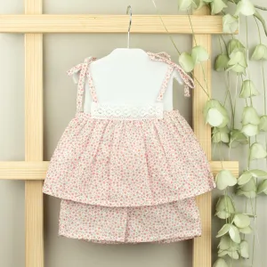 Ditsy Floral Tie Strap Blouse & Shorts