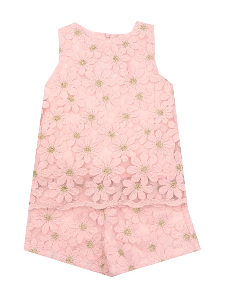 Doe a Dear Girl Pink Short Set